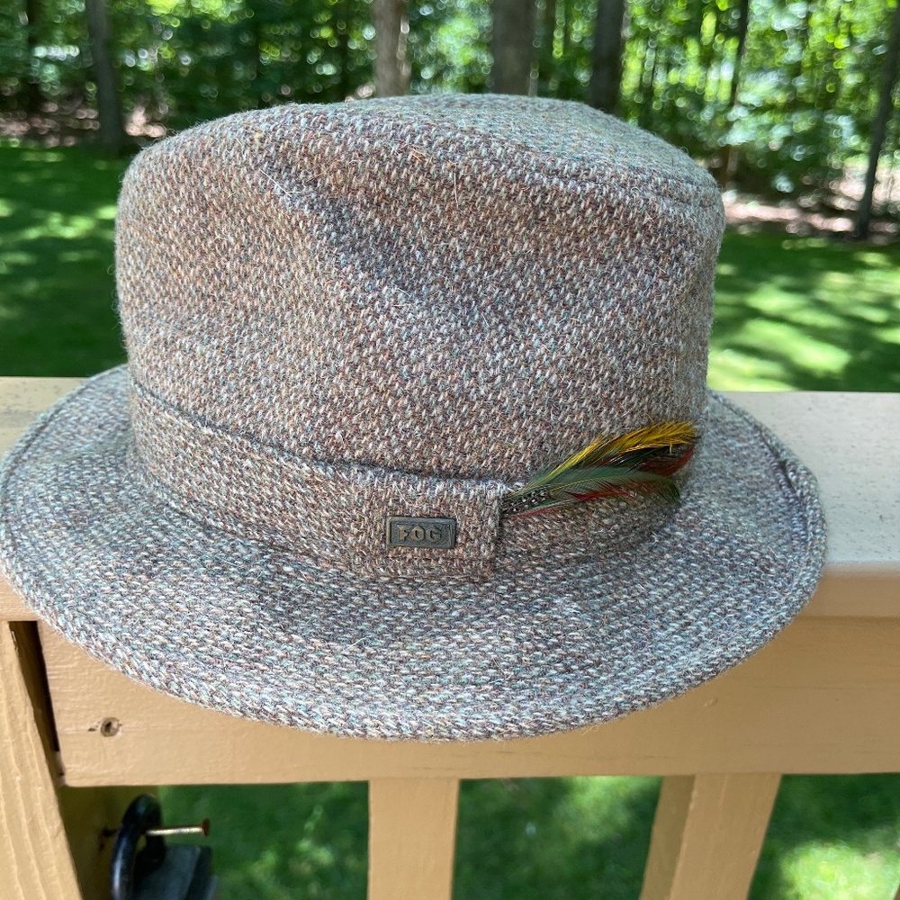 Vintage London Fog hat size 7 1/4 tweed